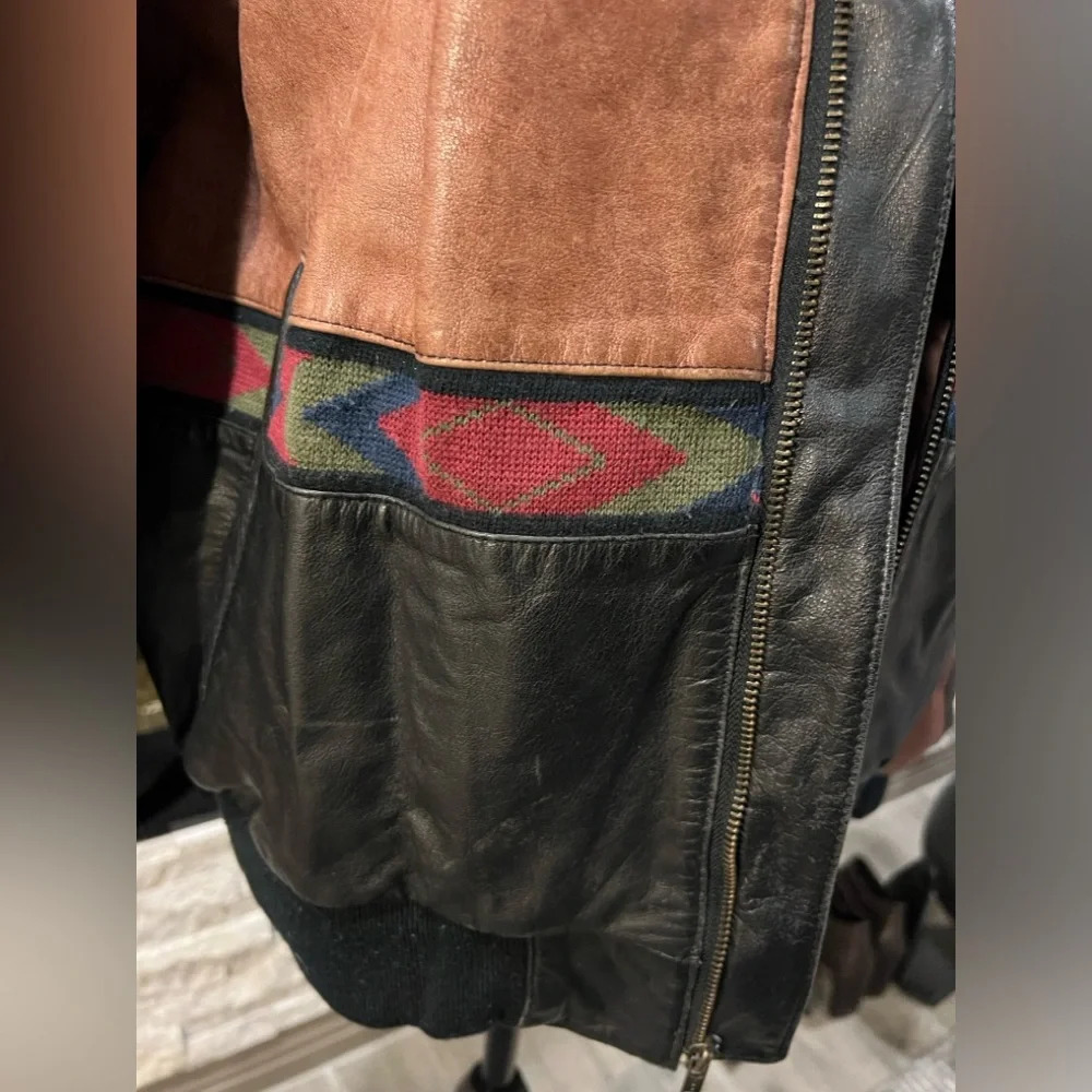 Phase 2 Vintage Man's Leather Jacket Large - image 6